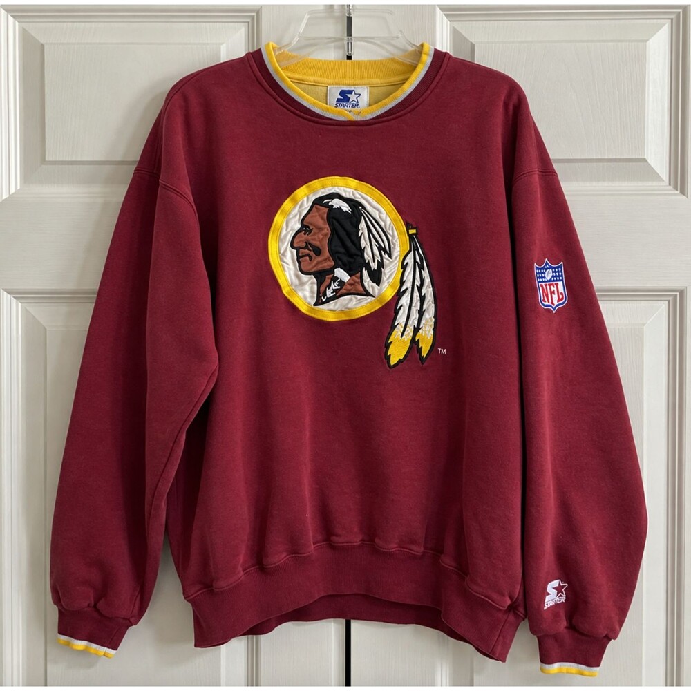 Starter Washington Redskins Sweatshirt XL Vintage 90s NFL Embroidered Burgundy